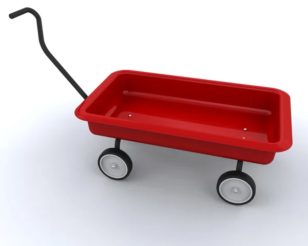 Toy red wagon — Stock Photo, Image