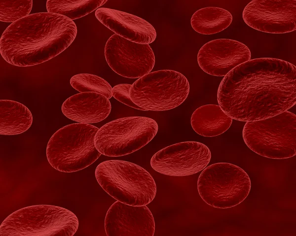 Blood cells and bacteria — Stock Photo, Image