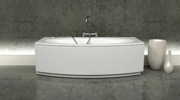 Bagno moderno e rubinetti con doccia attatchment in contemporanea in — Foto Stock