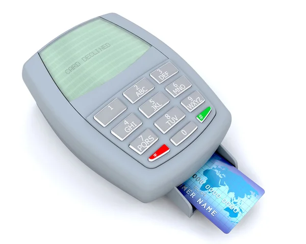 Máquina de cartão de crédito — Fotografia de Stock