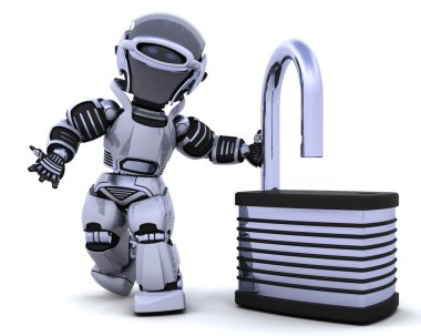 asma kilit ile robot