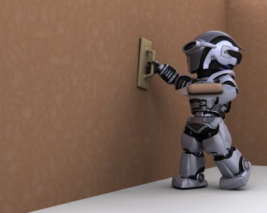 bir duvar sıvama robot yüklenici