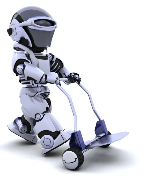 Leuke robot cyborg — Stockfoto