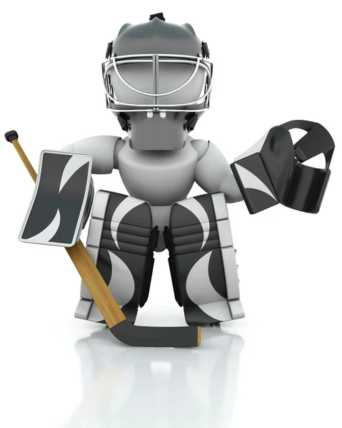 Ice hockey Goalie — Stock Photo, Image