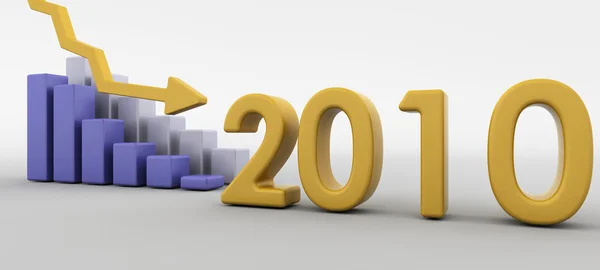 Declino economico nel 2010 — Foto Stock