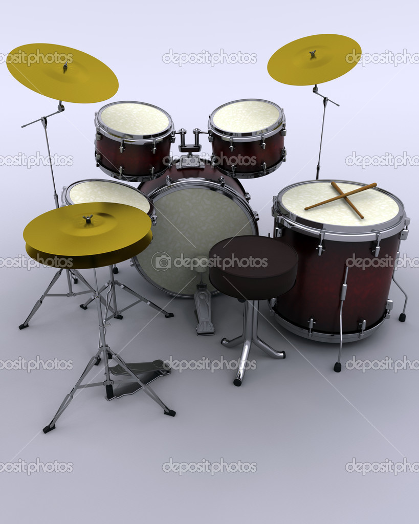 man playing the drums