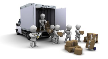 men packing boxes for shipment