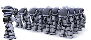 Robot ordusunu shutting robot