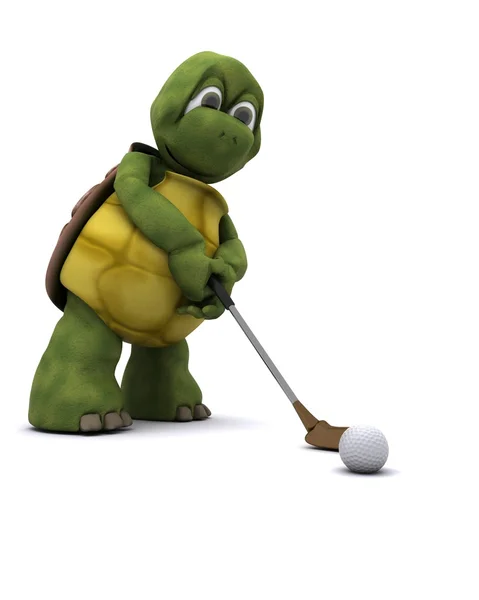 Schildpad golfen — Stockfoto