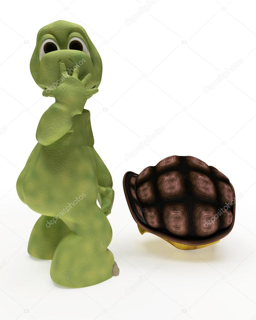 Tortoise Caricature Out of Their Shell