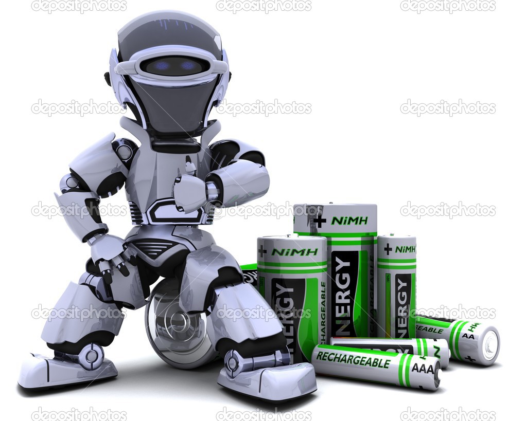 Robot with Batteries