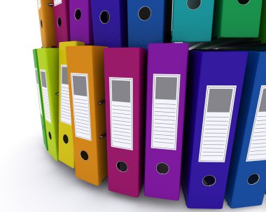 colourful folders