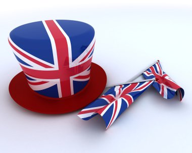 Union jack jubilee şapka ve bayrak
