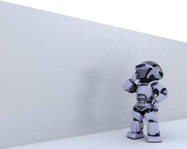 Parçalı bulmaca iş metafor ile robot