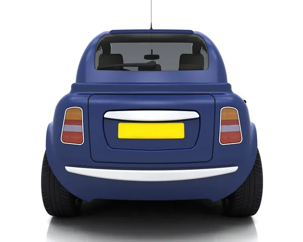 Render of a blue car — Stock Photo, Image