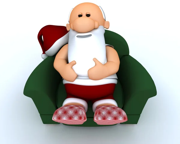 Papá Noel teniendo un día libre — Foto de Stock