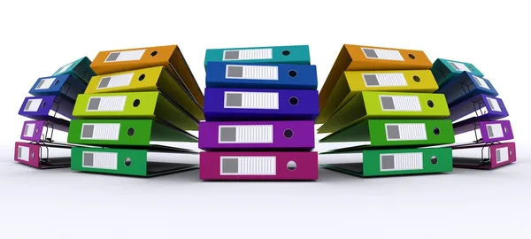 Colourful folders — Stock Photo, Image