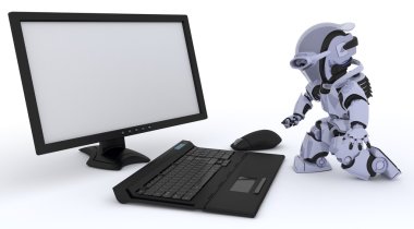 robot ile bilgisayar