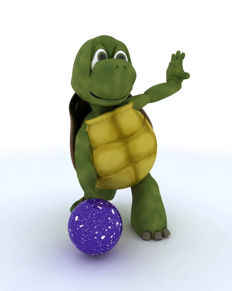 Sköldpadda tio pin bowling — Stockfoto