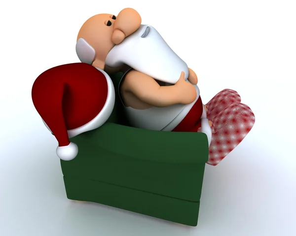 Santa har en dag — Stockfoto