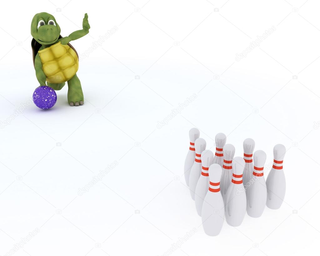 亀 10 ピンのボーリング ストック写真 C Kjpargeter