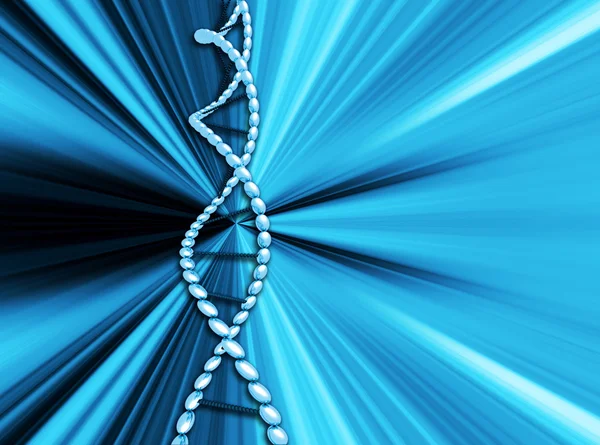 Hilos de ADN sobre fondo abstracto —  Fotos de Stock