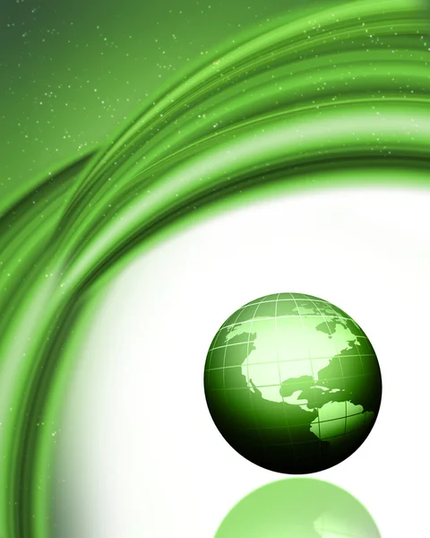 Groene wereld achtergrond — Stockfoto