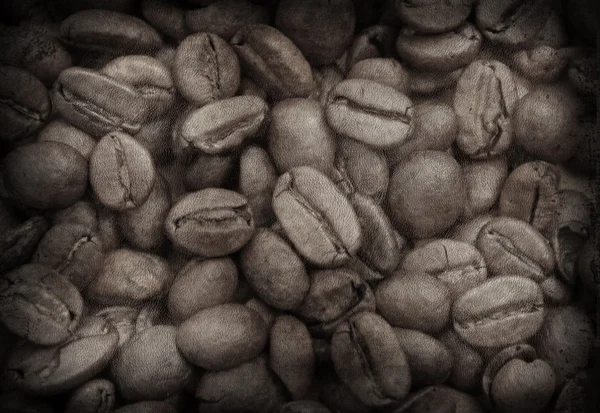 Grunge imagen de granos de café — Foto de Stock