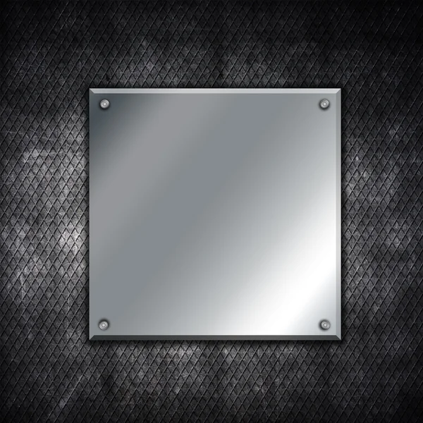 Metal frame on grunge background — Stock Photo, Image