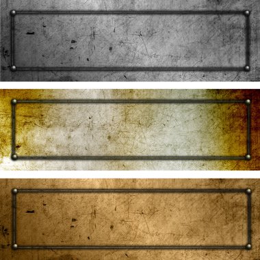 Grunge metal levhalar