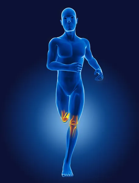 3D running medical man — Stock Photo, Image