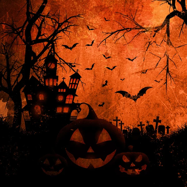 Grunge Halloween fundo — Fotografia de Stock