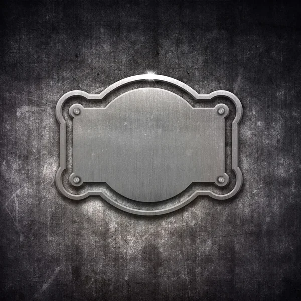 Metal frame on grunge background — Stock Photo, Image