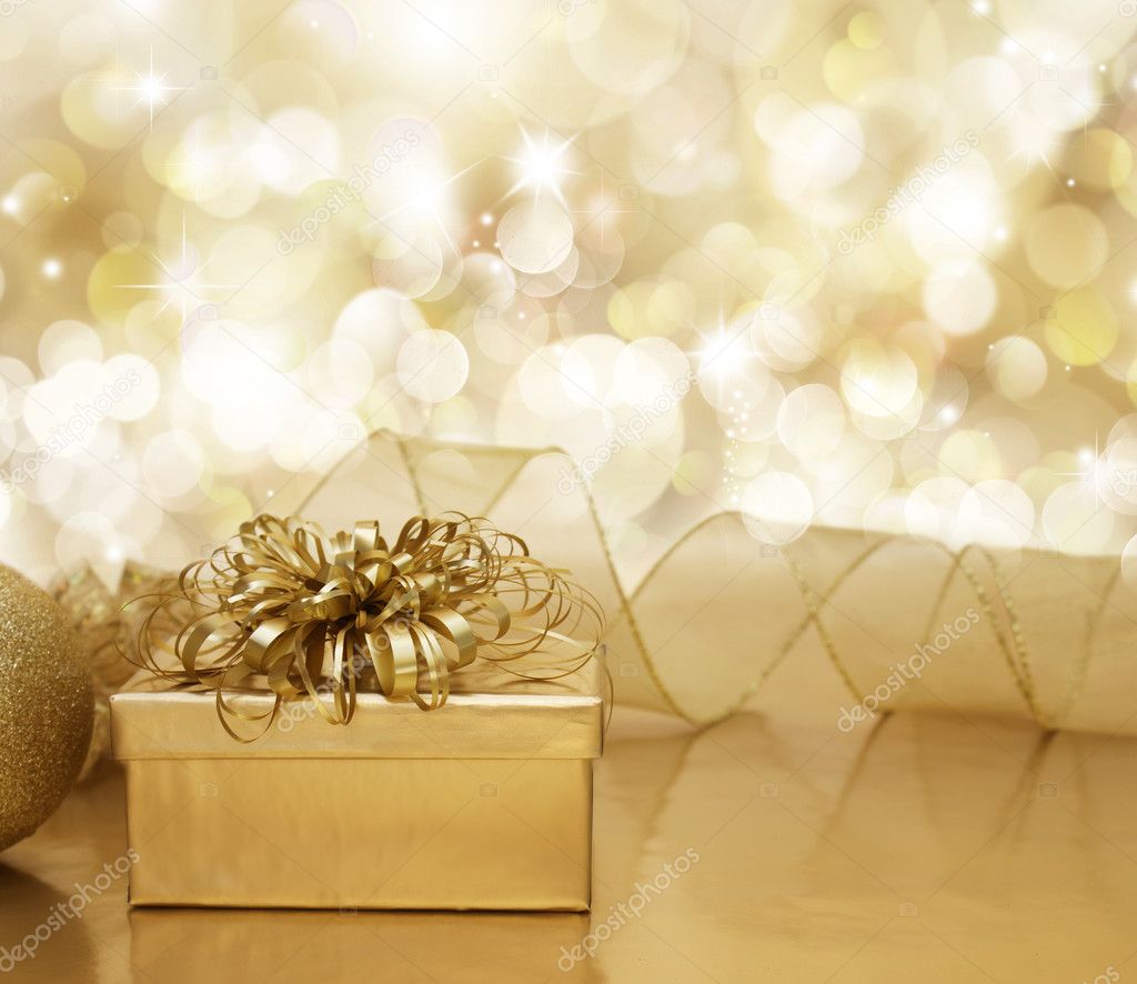 Gold Christmas background