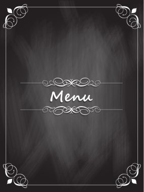 Chalkboard menu design