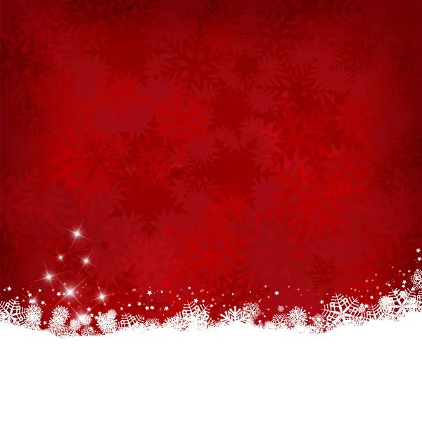 Weihnachten Schneeflocke Hintergrund — Stockvektor