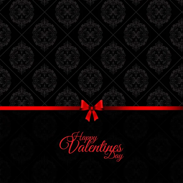 Damask Valentines Day background — Stock Vector