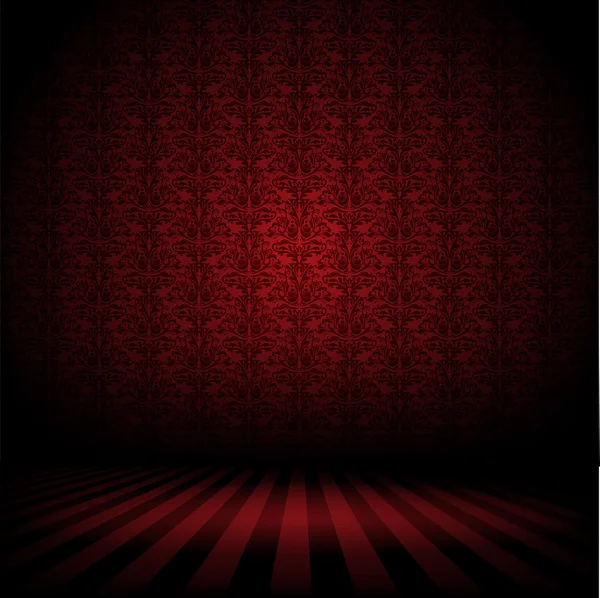 Dark interior background — Stock Vector