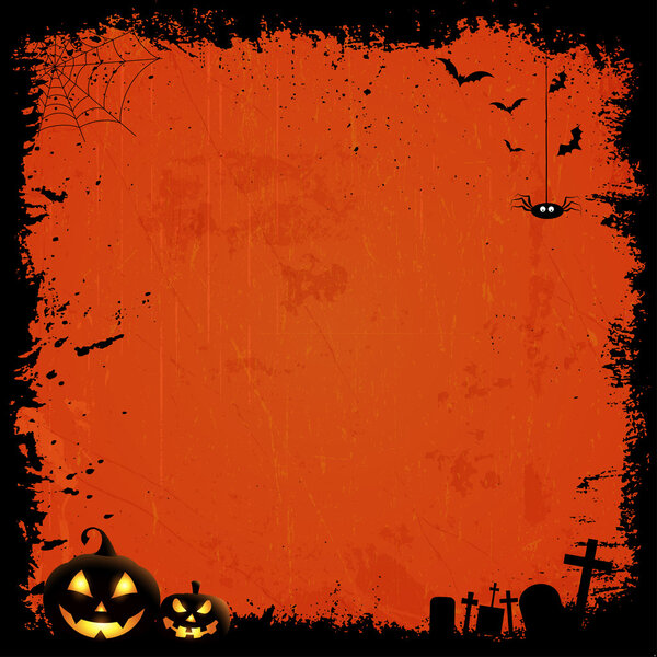 Grunge halloween background