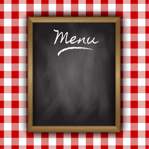 Chalkboard menu design — Stock Vector