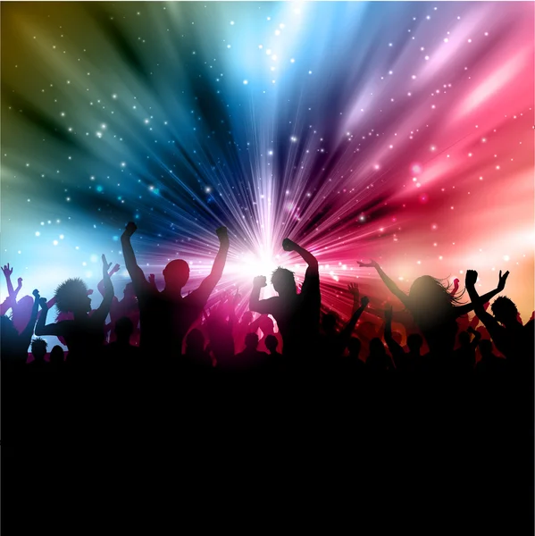 Party crowd background — Stock Vector
