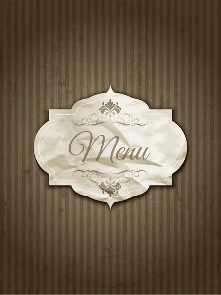 Vintage menu ontwerp — Stockvector