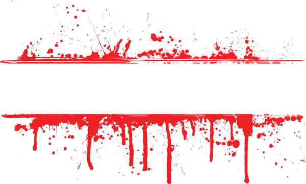 Blood splat border — Stock Vector