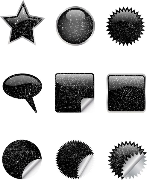 Icônes Grunge — Image vectorielle