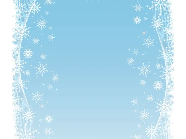Fond abstrait de flocon de neige — Image vectorielle