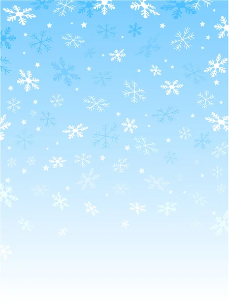 Сніжинки та зірки — стоковий вектор