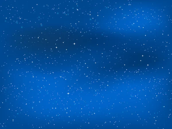 Cielo nocturno estrellado — Vector de stock