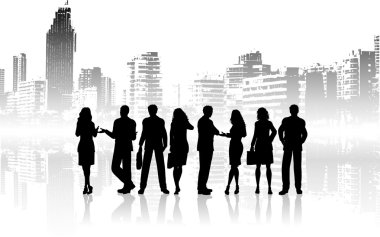 City people clipart