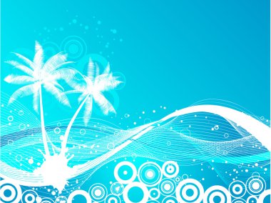 Palmiye ağaçları arka plan