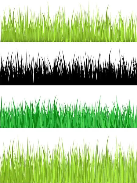 Herbe détaillée — Image vectorielle